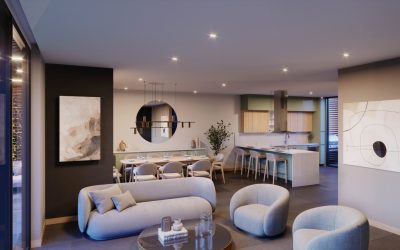 02, Area social casa tipo A, materiales tipo B, SAN RAFAEL