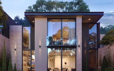 04, Exterior No4, CASA TIPO A, fachada posterior sin pergola