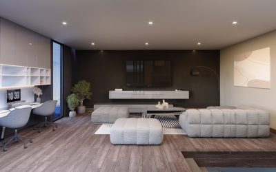 08, Sala familiar, casa tipo B, materiales tipo A, SAN RAFAEL